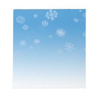 Schneefälle Notizblock