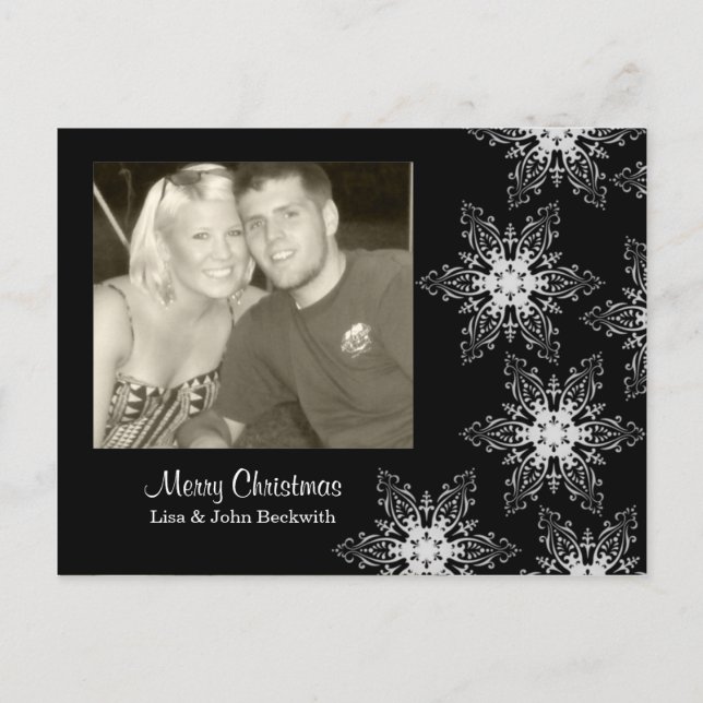 SchneeFest Feiertagspostkarte (Vorderseite)