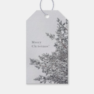 Schneefichte, skandinavische Weihnachtsästhetik Geschenkanhänger