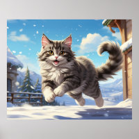 *~* Schneefliege Kitty 5:4 Kätzchen AP68