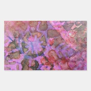 Schneeflocke Abstrakt Rechteckiger Aufkleber