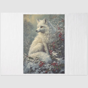 Schneeflocke Arctic Fox Seidenpapier