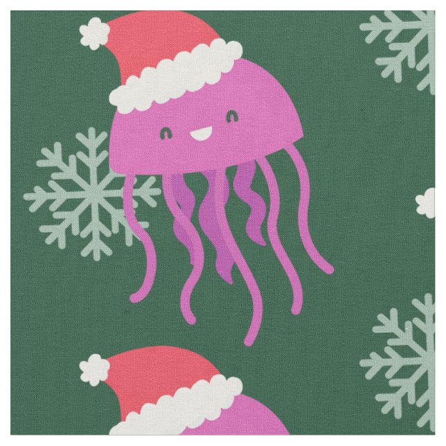 Schneeflocke auf Weihnachten Stoff (Nahaufnahme)