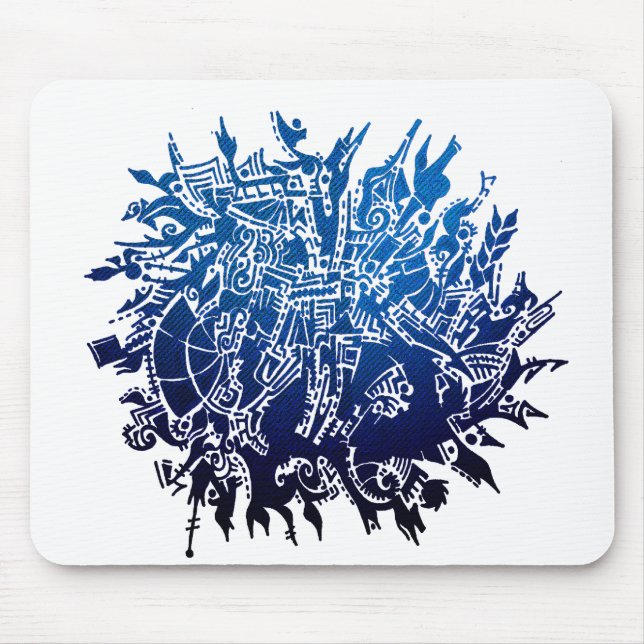 Schneeflocke B3 Mousepad (Vorne)