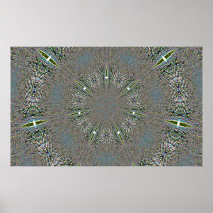 Schneeflocke beleuchtet Plakat