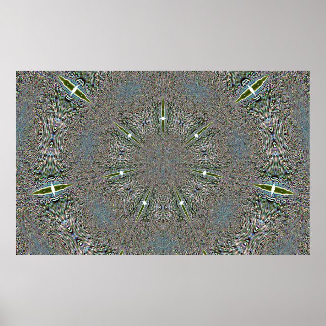 Schneeflocke beleuchtet Plakat (Vorne)