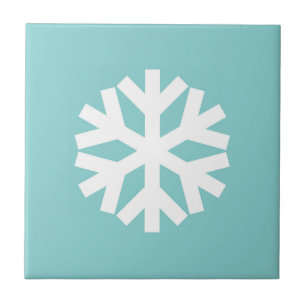 Schneeflocke blau fliese