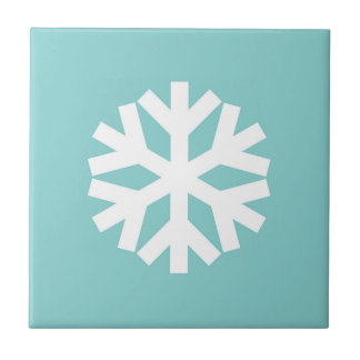 Schneeflocke blau fliese