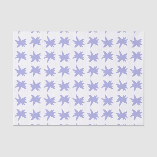 Schneeflocke - blauer Hintergrund Seidenpapier (Vorderseite)