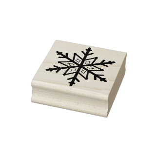 Schneeflocke Briefmarke Gummistempel