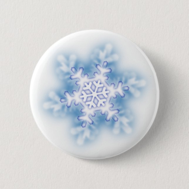 Schneeflocke Button (Vorderseite)