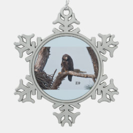 Schneeflocke E9 Schneeflocken Zinn-Ornament