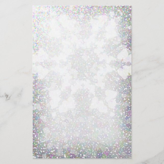 Schneeflocke-Eindruck Briefpapier (Vorderseite)