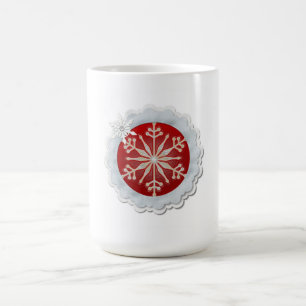 Schneeflocke-Entwurfs-kundengerechtes Weihnachten Tasse