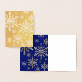 Schneeflocke Folienkarte