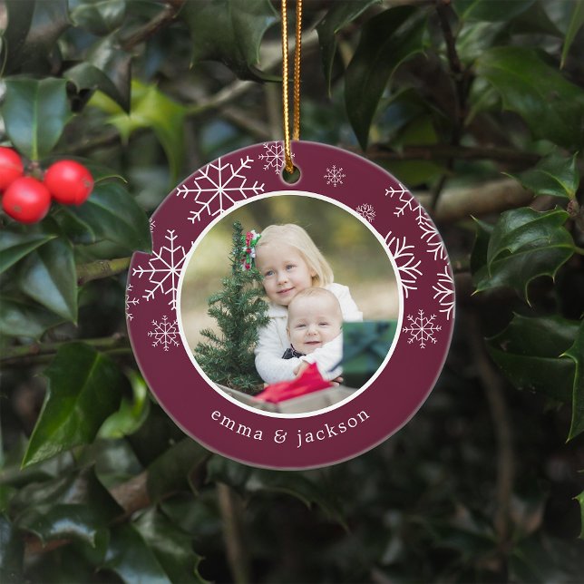 Schneeflocke | FOTO Keramik Ornament (Von Creator hochgeladen)