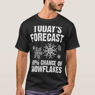 Schneeflocke für Männer Schneefall für Frauen Wint T-Shirt