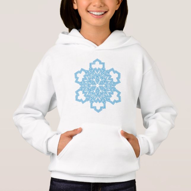 Schneeflocke Hoodie (Vorderseite)