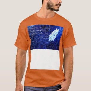 Schneeflocke in Blau 7 Haiku T-Shirt