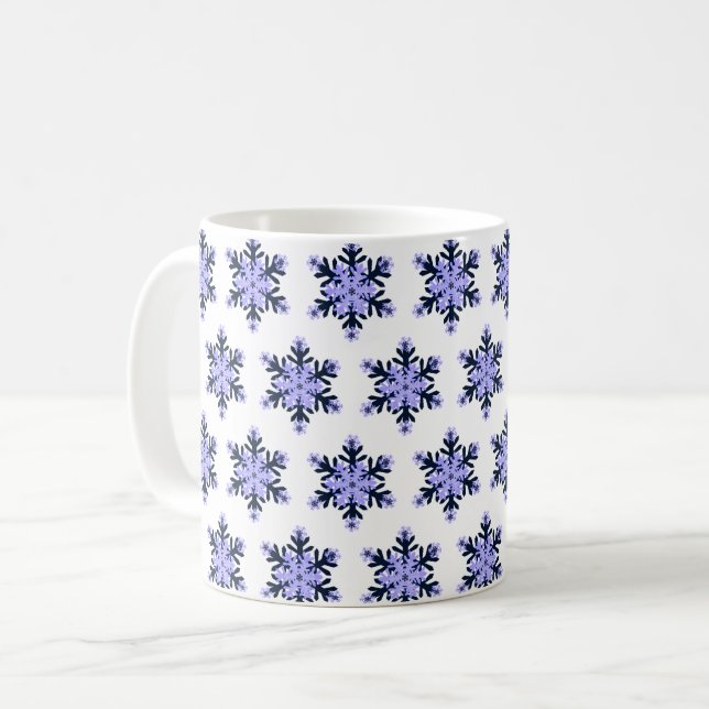Schneeflocke Kaffeetasse (Vorderseite Links)