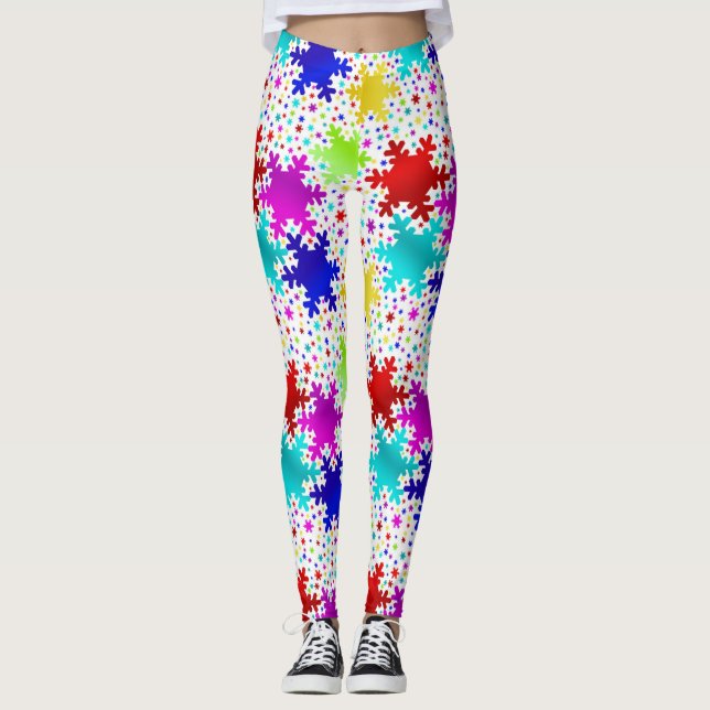 Schneeflocke Leggings (Vorderseite)