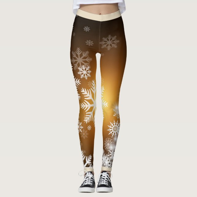Schneeflocke-Leggings Leggings (Vorderseite)