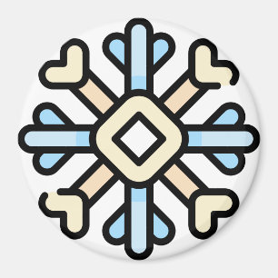 Schneeflocke Magnet