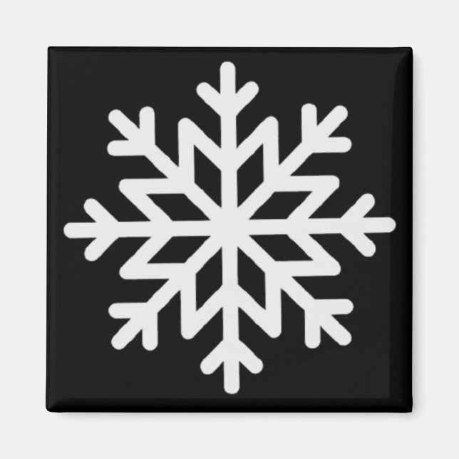 SCHNEEFLOCKe Magnet (Vorne)