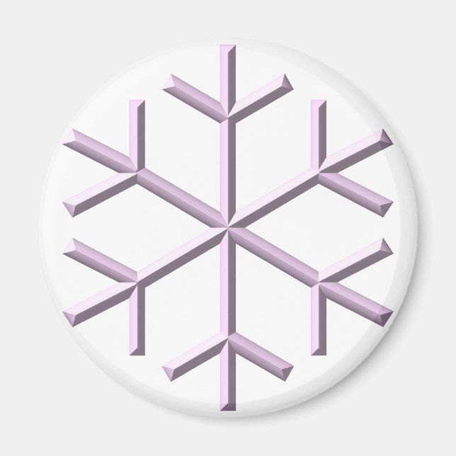 Schneeflocke Magnet (Vorne)