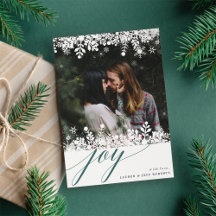 Schneeflocke | Modern Holiday Foto Card
