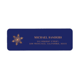 Schneeflocke, moderne Weihnachtszeit - Rücksendead