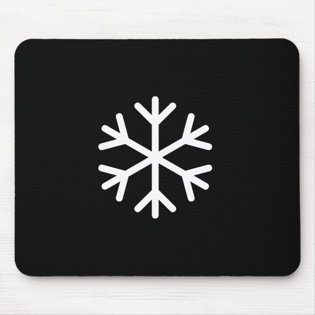 Schneeflocke Mousepad (Vorne)
