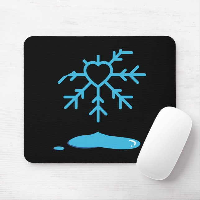 Schneeflocke Mousepad (Mit Mouse)