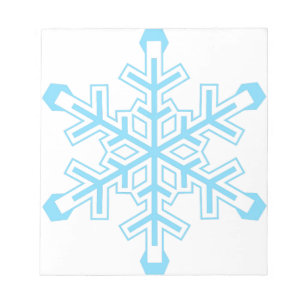 Schneeflocke Notizblock