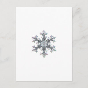 Schneeflocke Postkarte