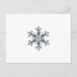 Schneeflocke Postkarte