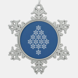 Schneeflocke-Rahmen-kundenspezifische Schneeflocken Zinn-Ornament