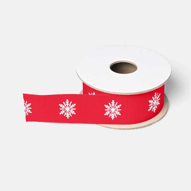 Schneeflocke Ripsband (Spule)