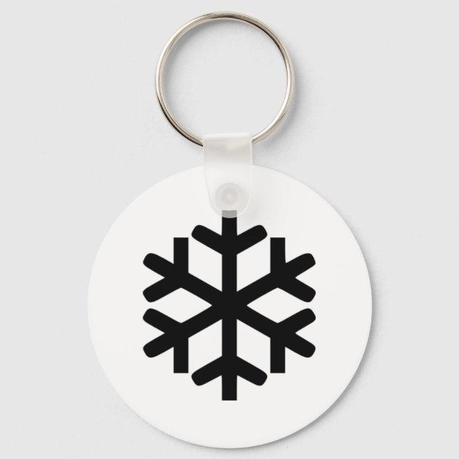 Schneeflocke Schlüsselanhänger (Vorderseite)