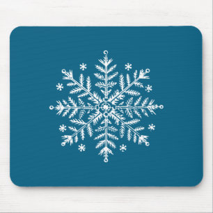 Schneeflocke Schnee Frohe Weihnachten Xmas Familie Mousepad