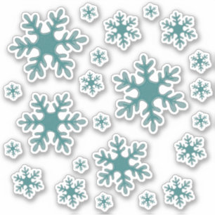 Schneeflocke Schnee Winter Feiertage Sticker Pack