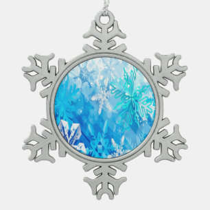 Schneeflocke Schneeflocken Zinn-Ornament