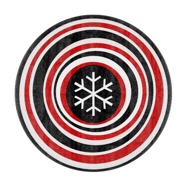 Schneeflocke Schneidebrett (Vorderseite)