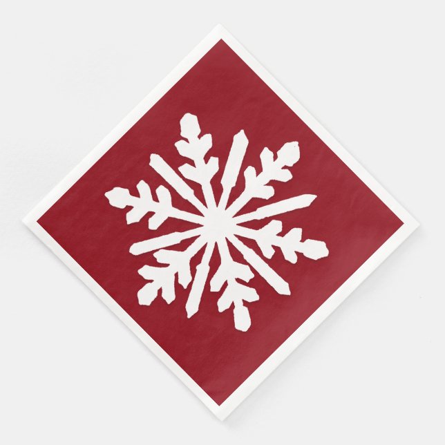 Schneeflocke Serviette (Ecke)