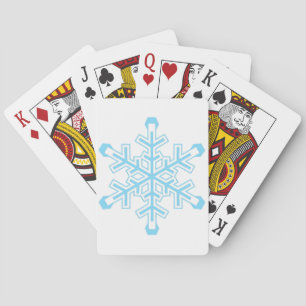 Schneeflocke Spielkarten