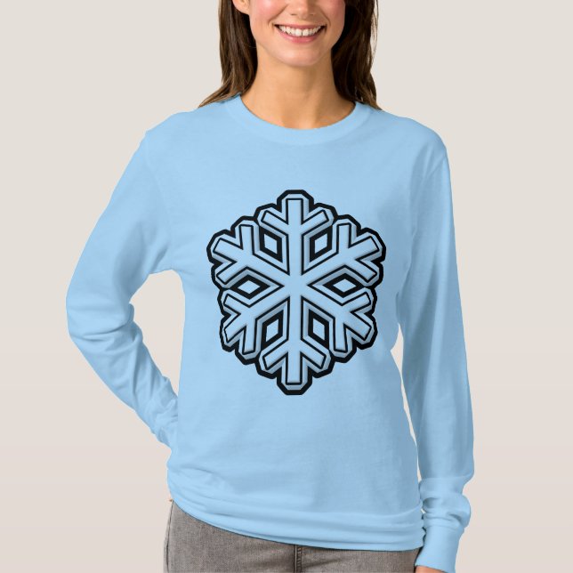Schneeflocke T-Shirt (Vorderseite)