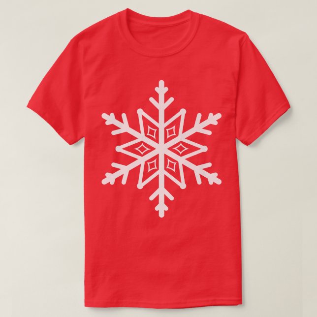 Schneeflocke T-Shirt (Design vorne)