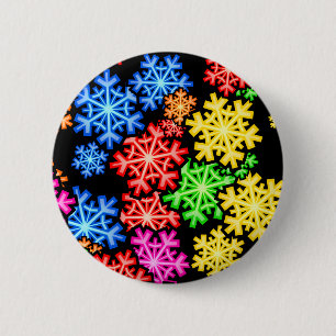 Schneeflocke-Tapete Button