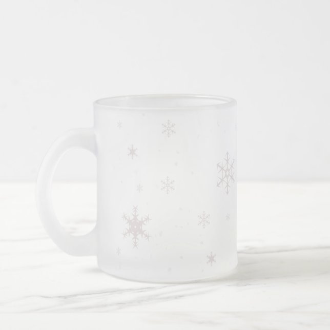 Schneeflocke-Tasse Mattglastasse (Links)