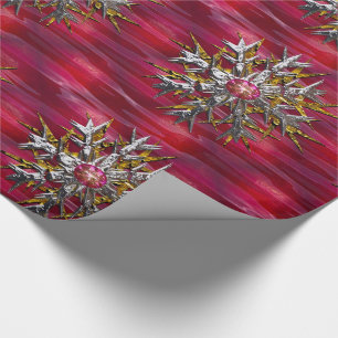 Schneeflocke über Paris Geschenkpapier